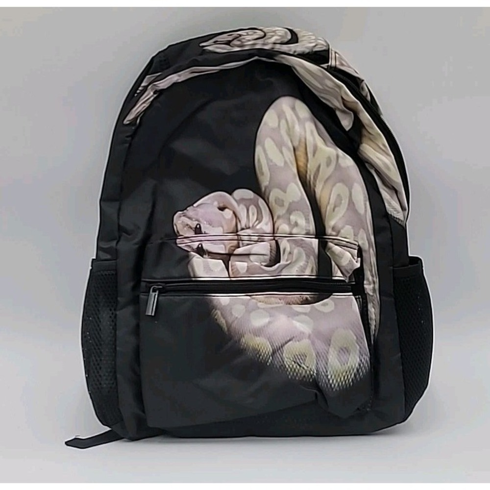 Reptile Snake Print School Backpack Bag for Children Kids Snakes Ball‎ Python